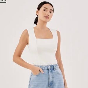 Love, Bonito Allegra Square Neck Fitted Top